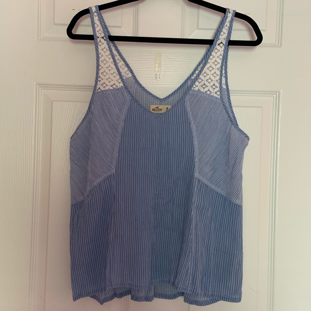Hollister striped sleeveless shirt